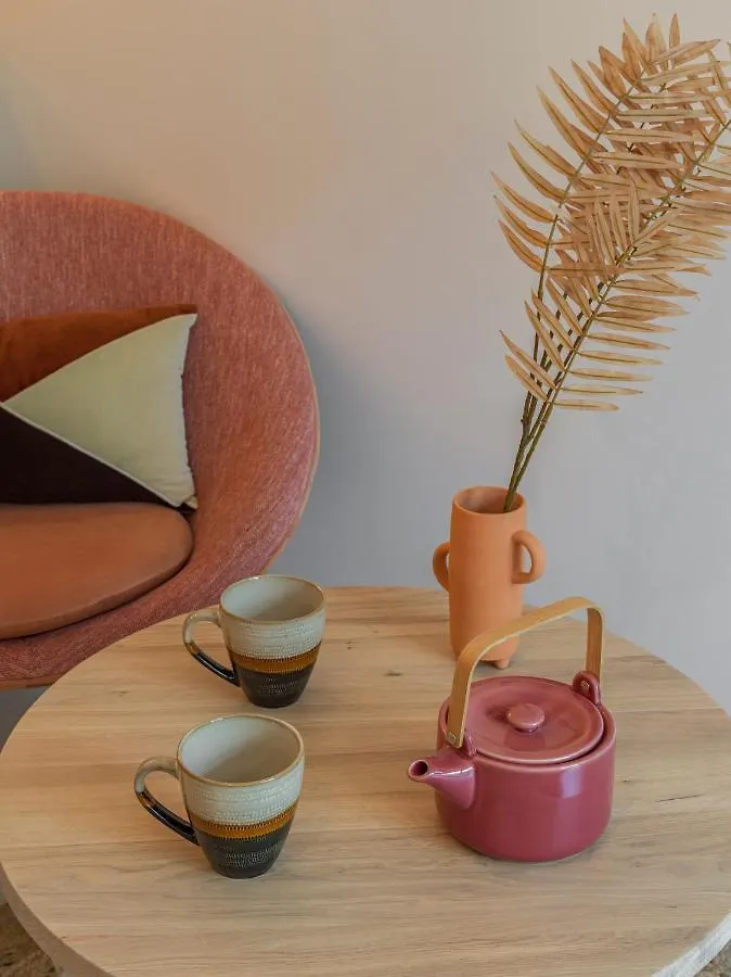 Pink & Wood Cocoon Apartment Paris